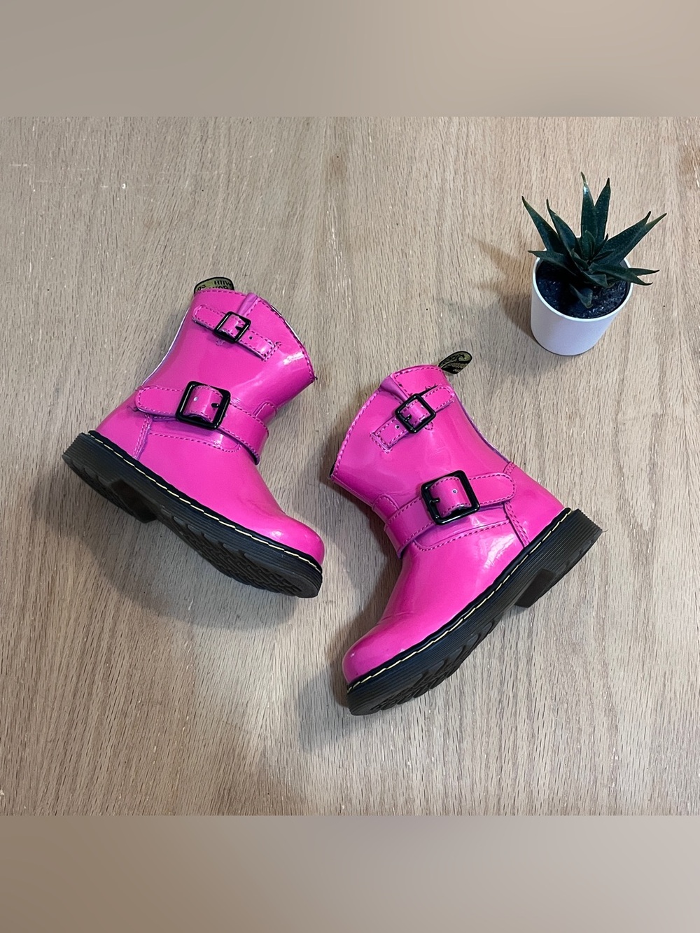 Dr Martens Pink Jiffy Girls Boots